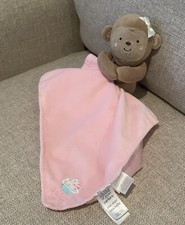 Carter  s Child Of Mine Sweet Cupcake Monkey Lovey Rattle Security Blanket
