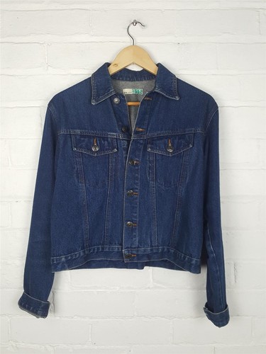 Vtg New Look 915 Dark Blue Denim Jacket 