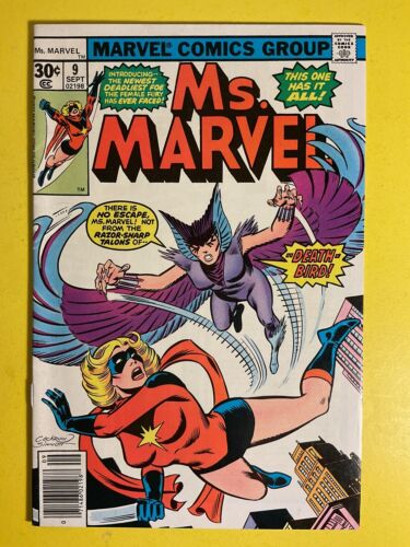 Ms. Marvel #9 1st Appearance Of Deathbird X-Men 97 Marvel 1977. - Picture 1 of 22