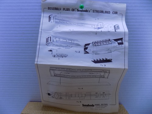 BRASS HO TENSHODO'S STREAMLINE BAGGAGE CAR FOR SANTA FE RR. KIT - Picture 4 of 7