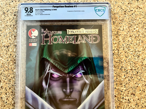 Forgotten Realm's Homeland #1 CBCS 9,8 pagine bianche 2005 DRIZZT Salvatore - Foto 2 di 3