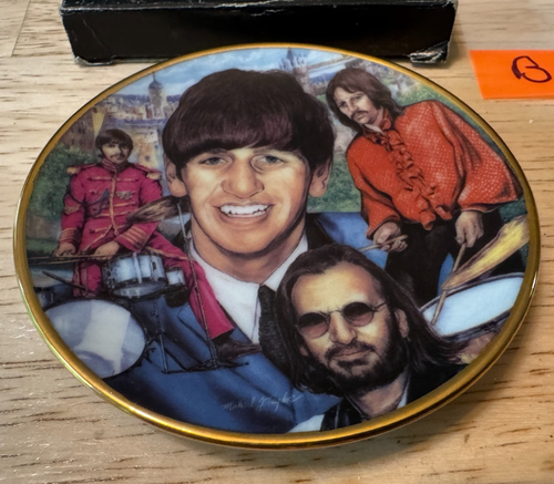 Ringo Starr (Beatles) Coleccionable 3.25" Placa Miniatura Gartlan EE. UU. 1996 (B) - Imagen 3 de 9