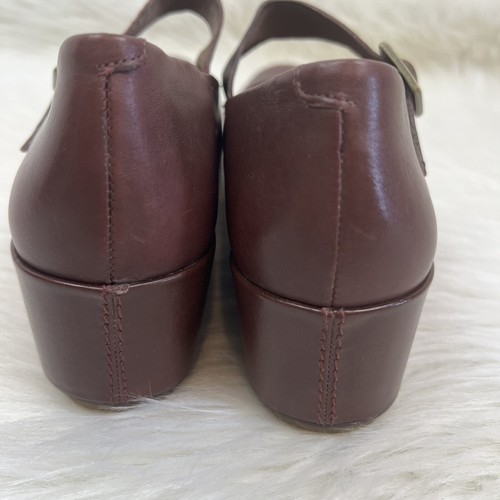 Korks by Kork-Ease Shoes Mary Jane Platforms Purple Round Toe Buckle Leather 6.5 - Picture 4 of 16