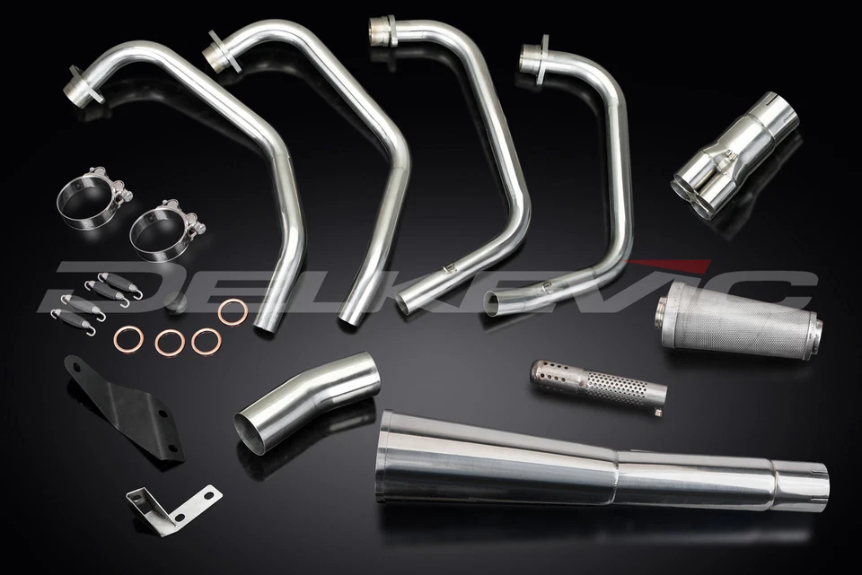 Глушитель из нержавеющей стали для выхлопной системы Honda CB750K CB750F CB750C CB900F 79-82 4-1 - Изображение 3 из 4