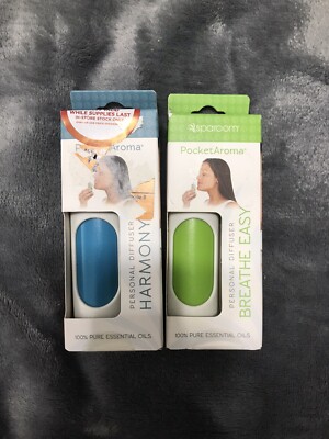 2X SPAROOM pocketaroma personal diffusers: breathe easy and harmony