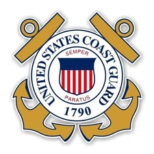 United States Coast Guard Decal / Sticker Die cut