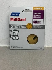 Norton 07660704063 Hook & Sand 5in. Aluminum Oxide Hook and Loop Sanding Disc 60