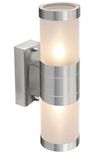 6W LED Outdoor Up Down Stainless Steel Wall Light Frosted Glass Cover ZLC017