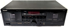 Vintage TEAC W-760R Double Cassette Deck Stereo. Tested