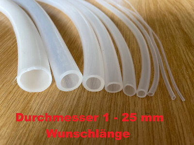Silikonschlauch Siliconschlauch Milchschlauch D1-25mm lebensmittelecht L wählbar