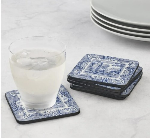 PIMPERNEL / SPODE, SET OF 4, 'BLUE ITALIAN' CORK-BACKED PLACEMATS, NEW - Picture 8 of 8