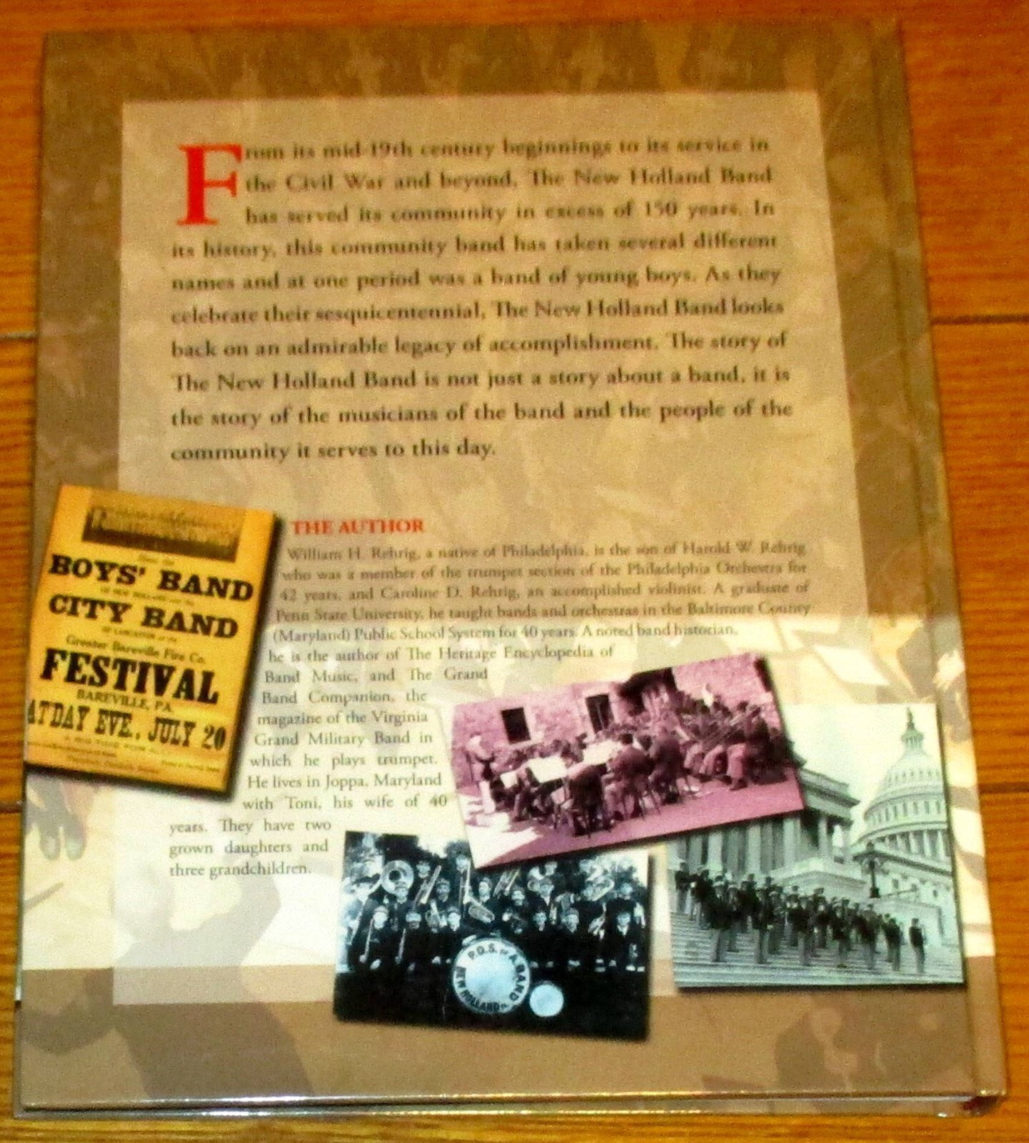 2006 Serenades, Parades and Concerts by William H. Rehrig SIGNED Hardcover Book