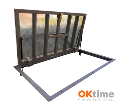 OK TIME Schachtabdeckung 70 x 140 сm Seitenscharniere, Bodenluke Schachtdeckel