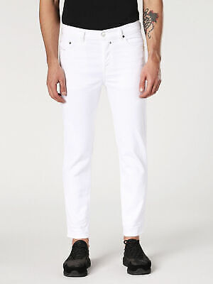 Men's Denim Jeans REGULAR SLIM TAPERED DIESEL JIFER 0689H STRETCH white RRP £209 - Picture 1 of 6