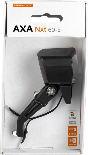 Axa E-Bike-Scheinwerfer Nxt 60 E-Bike 6-12V Axa Led Schwarz Stvzo Neu/Blister-image