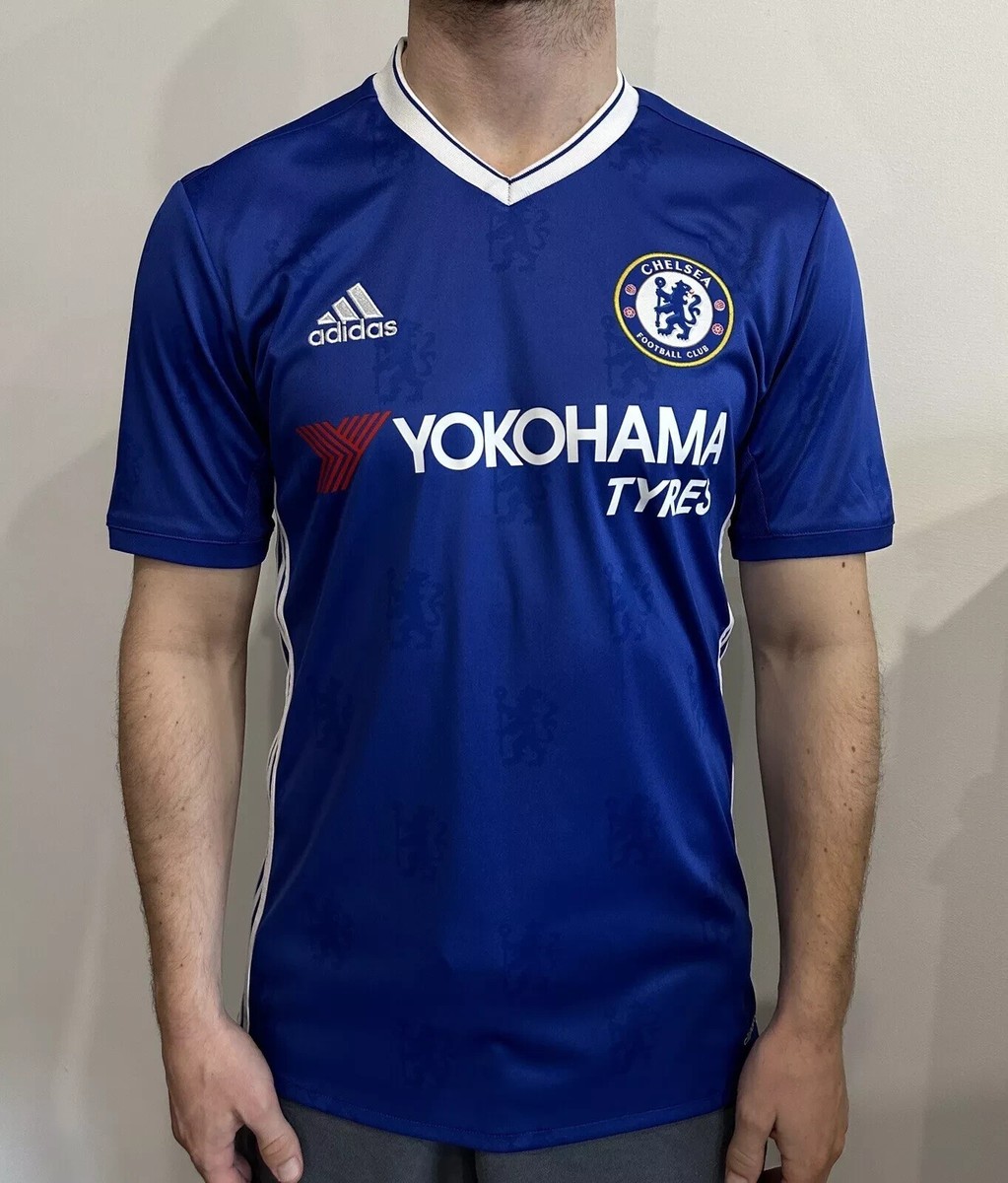 FC CHELSEA 2016 2017 HOME JERSEY SHIRT SOCCER FOOTBALL ADIDAS MENS