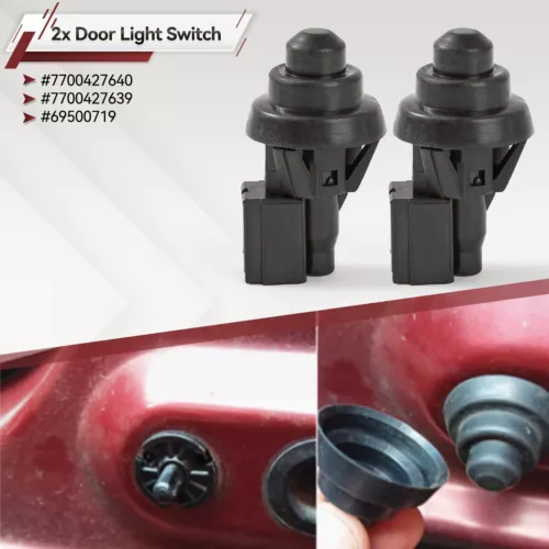 2X Courtesy Door Interior Light Switch 7700427640 For Dacia Duster Logan Sandero - Picture 3 of 7