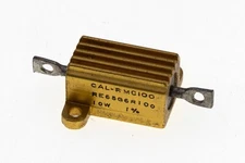 RE65G6R100  0.1 Ohm 1% 10W Inductive Aluminum Chassis Mount Resistor