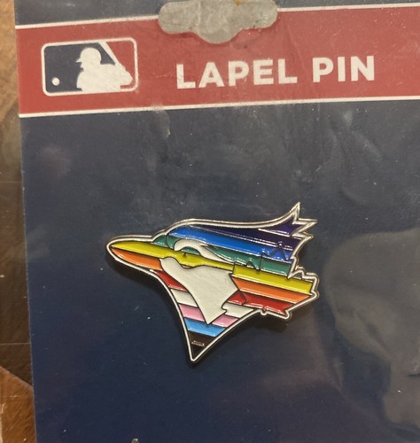 Toronto Bluejays LBGTQ Pride Lapel Hat Pin New - 第 1/3 張圖片
