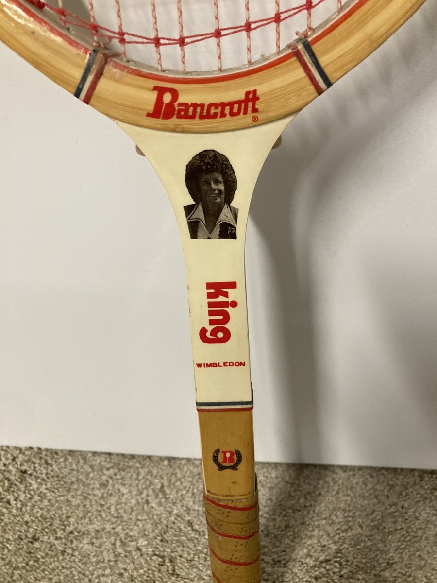 Vintage Bancroft Billie Jean King Wimbledon Wood Tennis