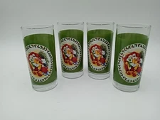 Vintage Christmas McDonald's Storytime Christmas Glasses Set of 4 #uis4