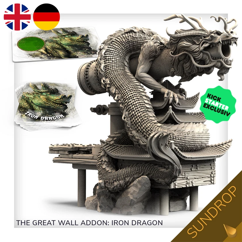 AWAKEN REALMS ●•• GREAT WALL ••● PROMO ✩ Iron Dragon ✩ SUNDROP ✩ ¡NUEVO Y EMBALAJE ORIGINAL! ツ