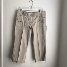 MAKE OFFER Vintage American Eagle Outfitters Khaki Cargo Cropped Capri Pants