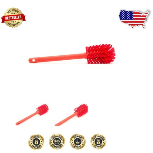 Durable 12" Bottle Cleaning Brush with Washable Handle - BPA-Free & Versatile