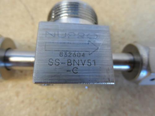 Nupro SS-BNV51-C Valve Base Only No Diaphram - Picture 3 of 6