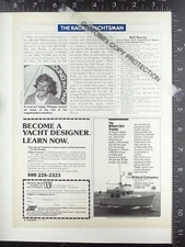 1987 ADVERTISING for Willard Co 30/4 Trawler motor boat yacht ADVERTISEMENT