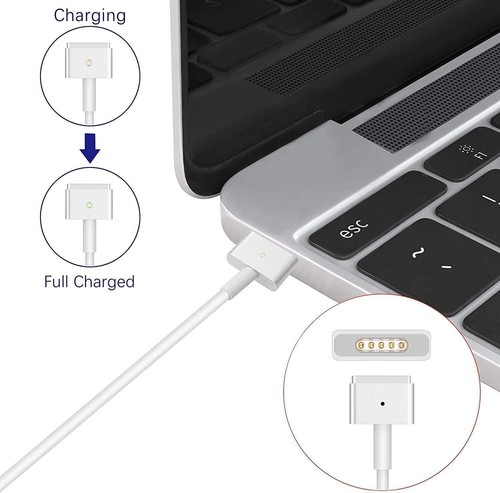85W Replacement AC Adapter Power Charger T Tip For Apple MacBook Air Mag Safe 2 - Picture 3 of 6