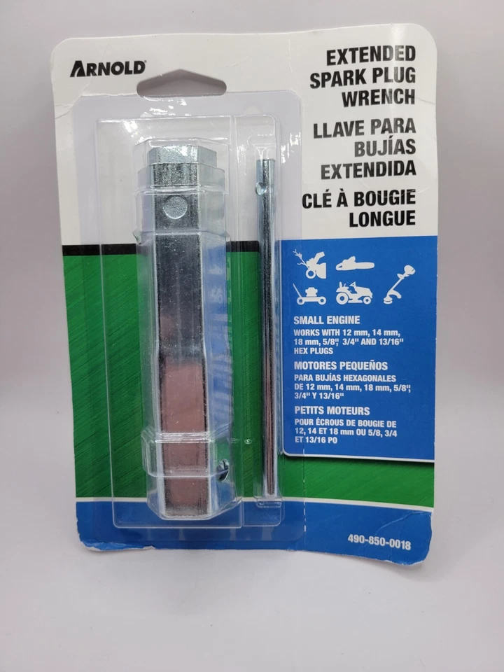 Llave de bujía extendida ARNOLD motor pequeño 490-850-0018 ¡NUEVA nunca abierta! Foto 2 de 4