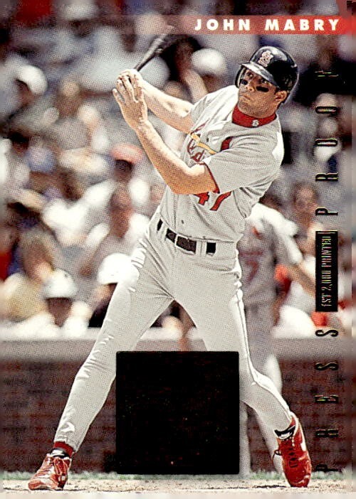 1996 Donruss Press Proof #253 John Mabry 1/2000 St. Louis Cardinals