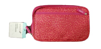 Yoobi Zippered Personal Organizer Pencil Case with Pink Cheetah Print...