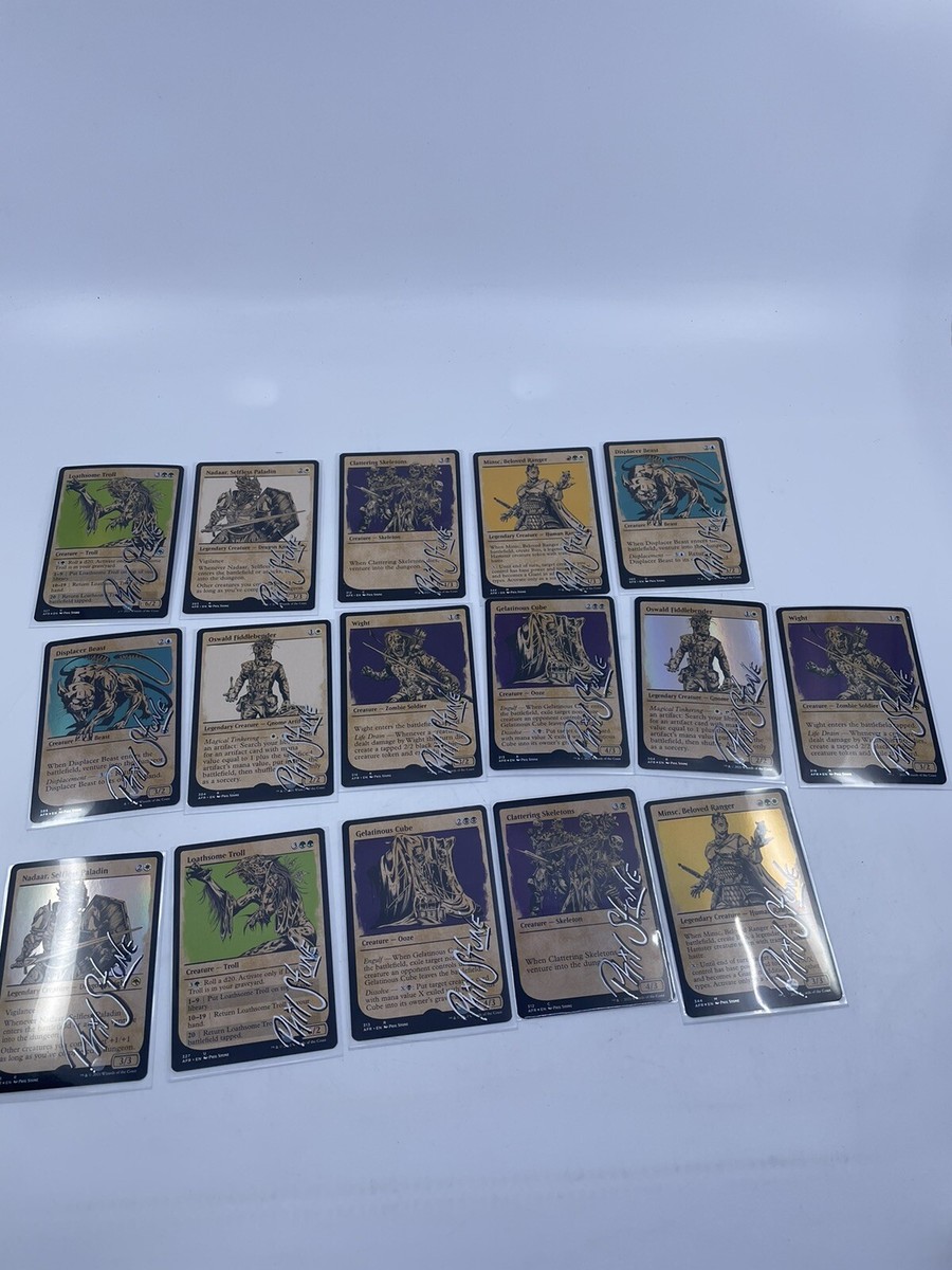 Magic the Gathering Phil Stone Artist Proof Lot of 16 Signed 4