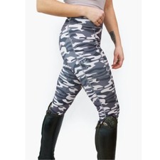Cameo Zest Ladies Riding Tights, Blush, Full Silicone Seat, Phone Pocket