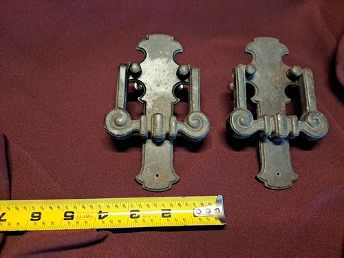 Antique Drop Bail Pull Drawer Cabinet Cupboard Chest Handles Hardware Lot 2 - Picture 3 of 13