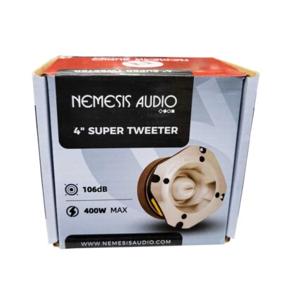 Nemesis Audio NA-TW50 4'' 400 Watts Max Power 4-Ohms Car Audio Super Tweeter