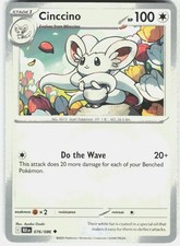 Cinccino 076/086 Uncommon Black Bolt Pokemon Near Mint