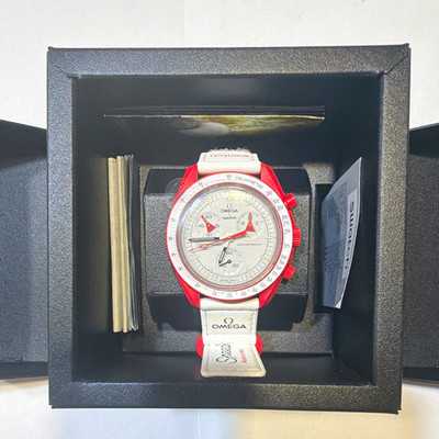 OMEGA x Swatch MoonSwatch Mission to Mars Quartz Chronograph Tachymeter Box