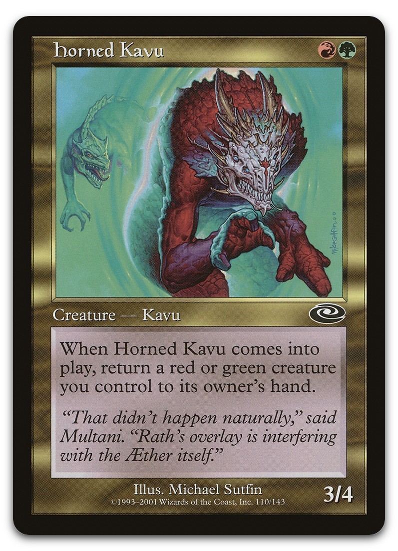Horned Kavu #110 (NM) Planeshift PLS Magic MTG