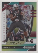 2020 Panini Prizm Draft Picks Rookies Green & Yellow /249 Javon Kinlaw #161 0t2