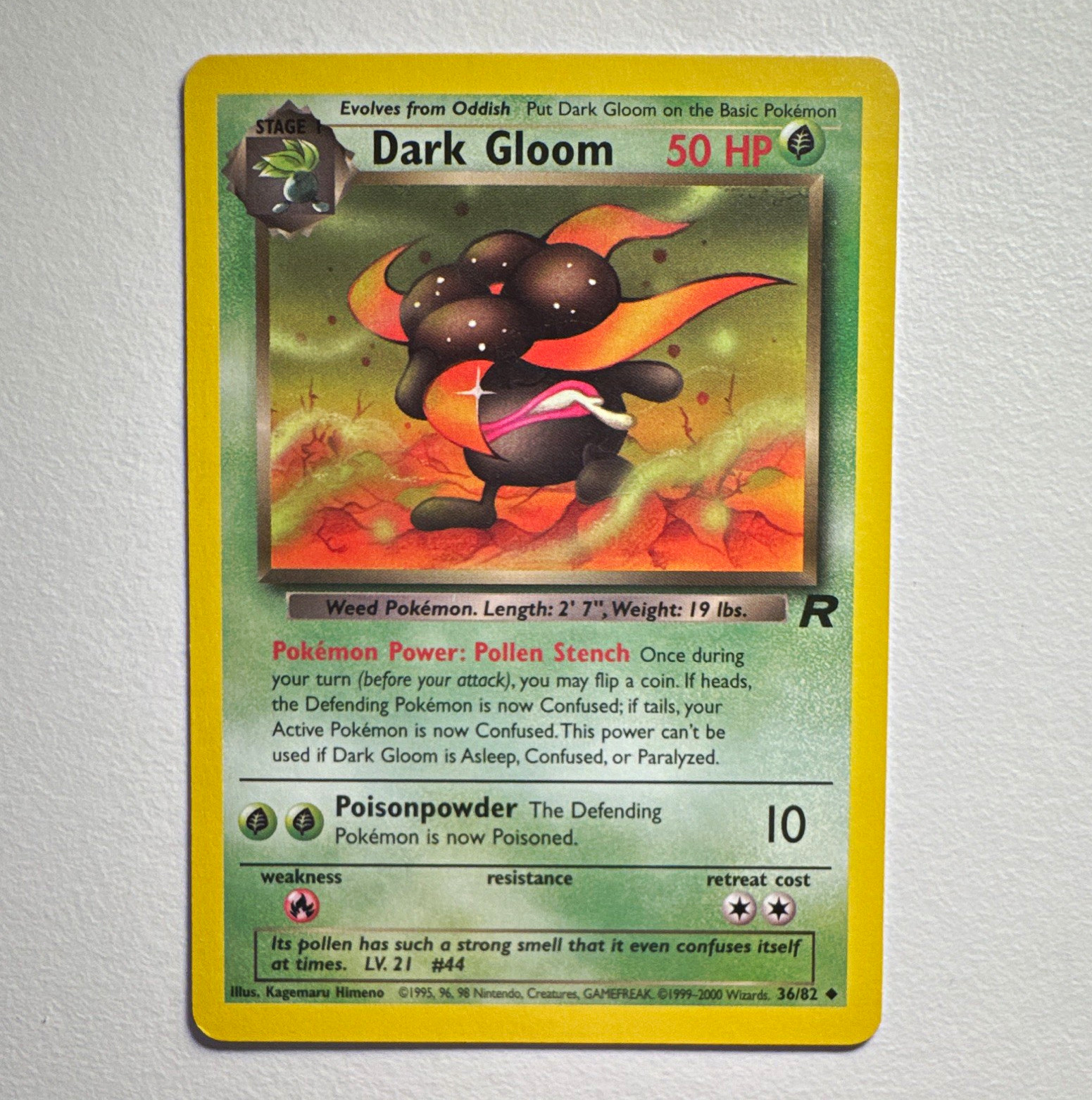 Dark Gloom 💚 36/82 Team Rocket 2000 Uncommon Regular