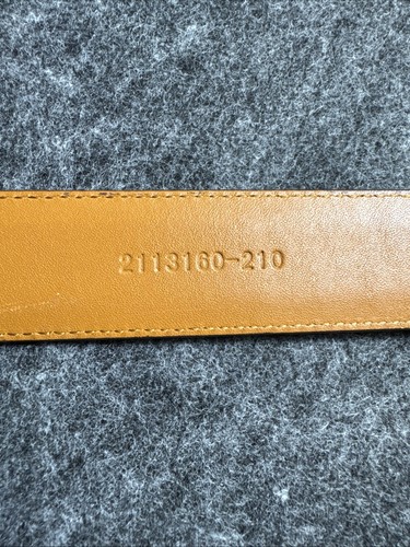 Polo Ralph Lauren Classic Men’s Leather Belt Size 38 Silver Buckle Width 1.25” - Picture 3 of 6