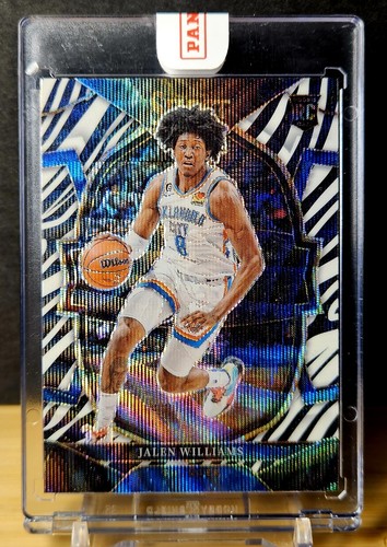 2022 Jalen Williams Panini Select Zebra Prizm Rookie RC SSP Case Hit Sealed - Picture 2 of 7