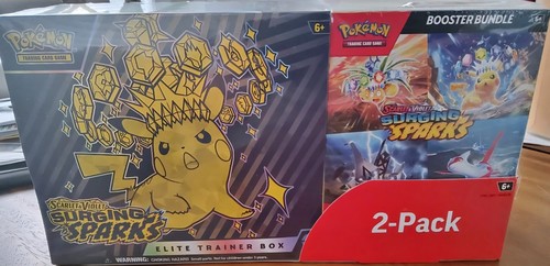 Pokémon Surging Sparks Elite Trainer Box + Booster Bundle, 2er Pack ~ Costco Set