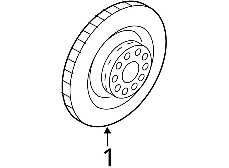 Rotor de disco de freio traseiro esquerdo direito 2014-2017 Audi RS7 4G8 91K milhas - Imagem 4 de 4