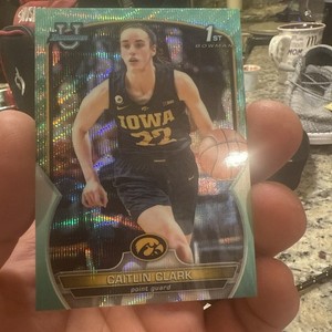 2022-23 Bowman University Chrome - Caitlin Clark #50 Aqua Refractor 114/299