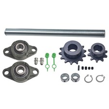 Jackshaft Sprockets with UCFL203 Pillow Block Bearings 3/4 X 10" 40/41/420Chain