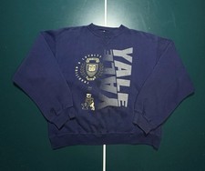 Vintage Yale University Crewneck Sweatshirt Men s XL Blue Bulldogs 80s 90s